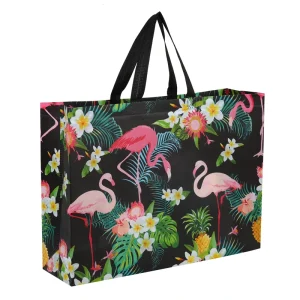 Custom Logo Boutique Gift Packaging Durable Reusable Tote RPET PP Non-Woven Shopping Bags for Supermarket