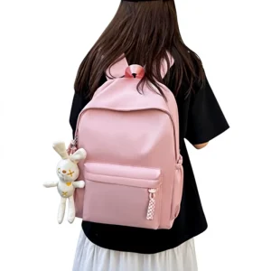 Custom Logo Lightweight Zipper Closure School Backpack Large Capacity 20 35L Breathable Polyester Lining MOQ 200