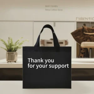 Custom Logo Non Woven Shopping Tote Bags PP Heat Seal Carry Bag for Superet & Exhibition Use