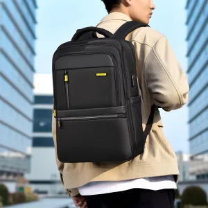 Custom Logo Outdoor Nylon Waterproof USB Unisex Business Casual Travel Leisure Student School Laptop Backpack Durable Polyester