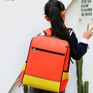 Custom Logo Oxford Fabric Primary School Backpack for Boys Girls Lightweight Waterproof Kids Bookbag