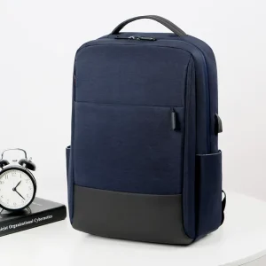 Custom Logo Oxford Waterproof USB Polyester Fashion Student Laptop Backpack Hiking Business School Shoulder Bag for Men Women