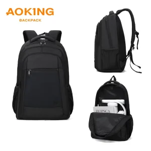 Custom Logo Polyester High Quality Unisex Fashion Waterproof Laptop Backpack Physiological Curve Back 20 39L Capacity Zipper
