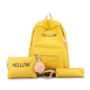 Custom Logo Primary School Backpack 3 Piece Set Lightweight Travel Bag with Large Capacity Storage Schoolbags