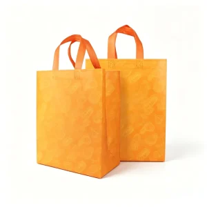 Custom Logo Printed Eco Friendly Recyclable Non Woven Reusable Shopping Tote Bags for Business Promotions Silk Screen Printing