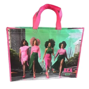 Custom Logo Printed PP Laminated Varnished Non Woven Tote Bags Hand Length Handle Recyclable for Supermarket