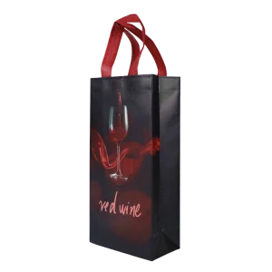 Custom Logo Printed Recyclable Non Woven Shopping Tote Bag Hand Length Handle Business Promotion Bag