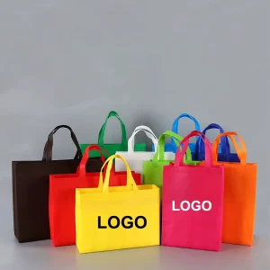Custom Logo Printing Supermarket Shopping Mall Eco Reusable PP Non Woven Shopping Tote Bag with Logo