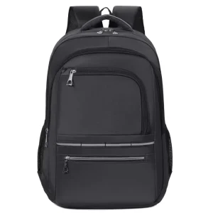 Custom Logo Professional Black Business Laptop Backpack Waterproof Durable Oxford Travel Bag Men Office Backpack