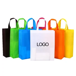Custom Logo Promotional Eco Food Grade PP Reusable Fabric Shopping Tote Bags Custom Color Grocery Christmas Gifts Bag Non Woven