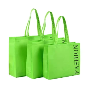 Custom Logo Recyclable Non Woven Durable Reusable Tote Bag Shoulder Handle Screen Printed for Grocery Market Shopping