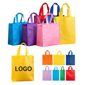 Custom Logo Recyclable Non Woven Tote Bag for Shoe & Garment Packaging Socks & Fur Use