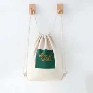 Custom Logo Size Gift Shipping Custom Drawstring Backpack Recyclable Cotton Tote Bag