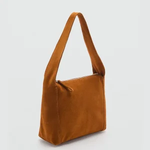 Custom Logo Small Suede Leather Crossbody Tote Shoulder Hobo Bag Brown Suede Handbags for Women