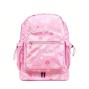 Custom Logo Waterproof Polyester Unisex School & Kindergarten Backpack with Letter Pattern OEM Brand