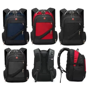 Custom Luxury Designer Anti-Theft Durable Oxford Nylon Laptop Backpack USB Swiss Password Lock Waterproof
