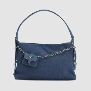 Custom New Design Fashion High Quality Elegant Canvas Shoulder Bag With Mini Coin Bag
