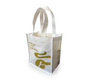 Custom Non-Woven Pure PLA Tote Bag Eco Friendly Biodegradable Reusable Shopping Bag Fully Certified