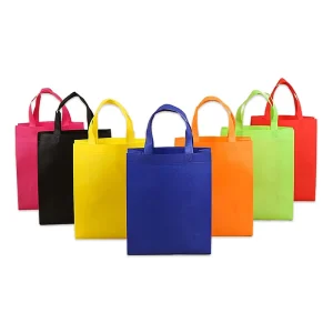 Custom Non Woven Tote Bag Colorful Reusable Shopping Carry Retail Store Promotional Bag Manufacturer