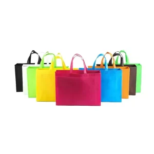 Custom Nonwoven Laminated Zipper Plastic Grocery Shopping Bag Supermarket Exhibition Gift Bag