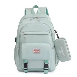 Custom OEM Bulk Orders Waterproof Fashion School Backpack Japanese Mochilas Students Kids Unisex Large Capacity Geometric