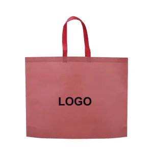 Custom Personalized Durable Non Woven Craft Tote Bag Promotional Reusable Shopping Bag Silk Screen Printed Hand Length