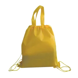 Custom Printed Durable Portable Non woven Drawstring Tote Bag Huge Capacity Reusable Non Woven Bag With Handles and Drawstring