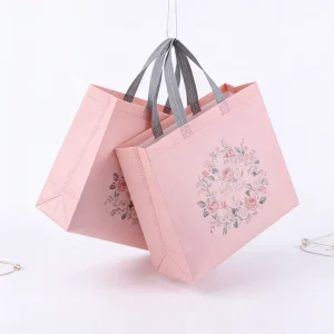 Custom Printed Eco Friendly Recycle Reusable Grocery Laminated Fabric Tote Shopping Bag