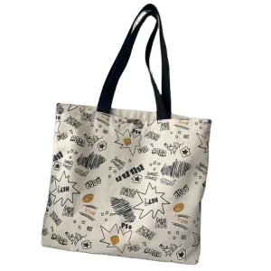 Custom Printed Everything Oversized Calico Cloth Shopping Cotton Grocery Boat Bag Extra Large Plain Canvas Tote Bag with Logo