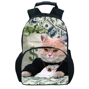 Custom Printed Felt Fabric Backpack for Kids and Students