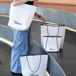 Custom Printed Logo Colors Biodegradable PP Non Woven Tote Shopping Bags for Exhibition Use Reusable Handbags