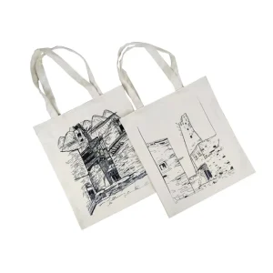 Custom Printed Logo Fashion Canvas Cotton Tote Bag Durable Reusable Shopping Bag Daily Use Promotional Gift Bag Organic Cotton