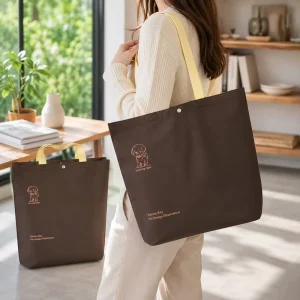 Custom Printed Non Woven Shopping Tote Bag Reusable Advertising Bag for Clothing Store Kidswear Womenwear