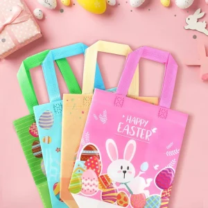 Custom Printed Non Woven Tote Bag Eco Friendly Reusable Shopping Bag with Rabbit Design