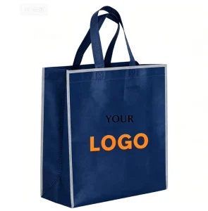 Custom Printed Recycled Polypropylene Non Woven Eco Reusable Shopping Tote with Heat Transfer Logo Shoulder Handle Gift
