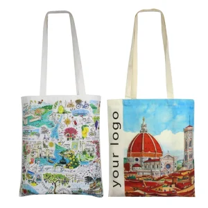 Custom Printed Tote Bags Natural Color Organic Cotton Linen Tote Bag Cotton Muslin Plain Shopping Bags