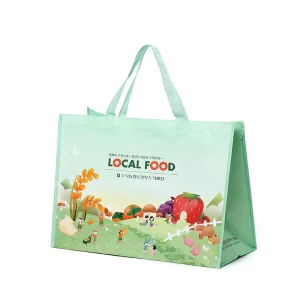 Custom Reusable Non Woven Bag With Lamination Promotion Gift Shopping Bag Non Woven Eco Rpet Bag for Grocery Shop
