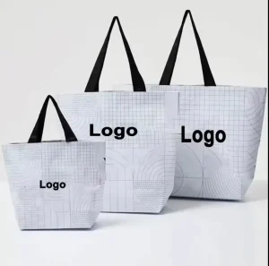 Custom Rpet Shopping Bag Recycled Eco Custom Big Non Woven Tote Bags With Logo