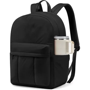 Custom School Backpacks with Large Cup Holder Travel Backpack Lightweight 15.6 Inch Teacher Nurse Work