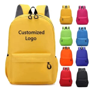 Custom School Bags Boys 600D Teenagers Backpack OEM Children Bookbags Student Waterproof Kids Backpack Girls Schoolbag