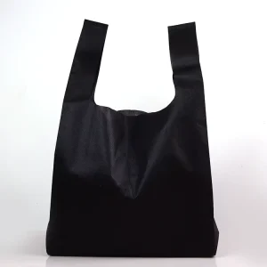 Custom Shopping Packaging Biodegradable Tote Portable Vest Non Woven T Shirt Bag Non Woven Bag Women Bags