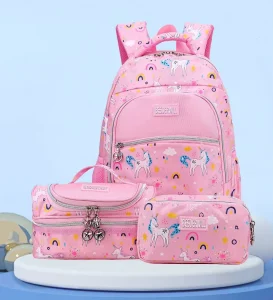 Custom Student Backpack Pack Set with Lunch Bag and Pencil Case Kids 3 in 1 Bookbags Set School Bags for Kids