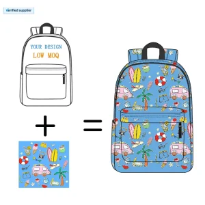 Custom Sublimation Blank Playground Waterproof Kids Preschool Backpacks Travel Storage Bag Durable Backpack Boys