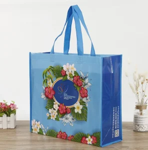 Custom Supermarket Gift Tote Bag Non Woven Eco Laminated Shopping Bag Non Woven Promotional Gift Bags