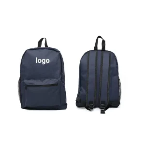 Custom Travel Small Black Backpack for Men Women Lightweight Classic Durable Backpack Lightweight Leisure