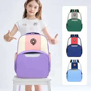 Custom logo Children’s Backpacks British Wind Large Capacity Waterproof Oxford Backpacks for Boys and Girls