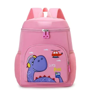 Custom logo Student Backpacks for Children Kindergarten 600D Waterproof Backpack Cute Monster Kindergarten Children Bag