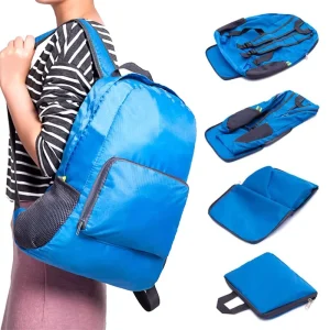 Custom logo Unisex Nylon Lightweight Waterproof Outdoor Travel Foldable Backpack Packable Back Pack Folding Woman Backpack
