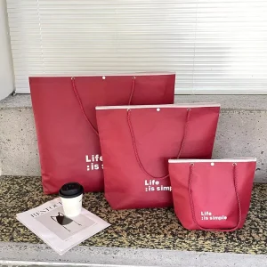 Custom-made Custom Printed Women’s Clothing Store Multi-Function Exhibition Supermarket Promotion Large Capacity Non-woven Bag