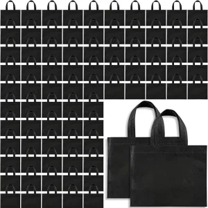 Customizable Eco-friendly Recyclable Non-Woven Reusable Laminated Grocery Tote Bags Button Closure Screen Printed